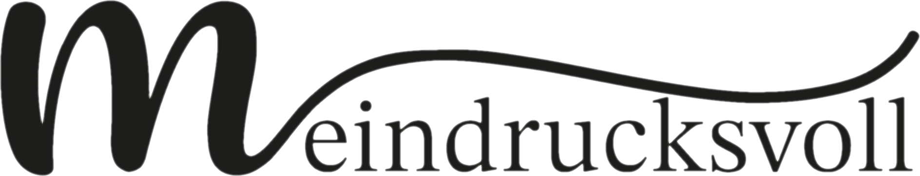 Schriftzug Meindrucksvoll